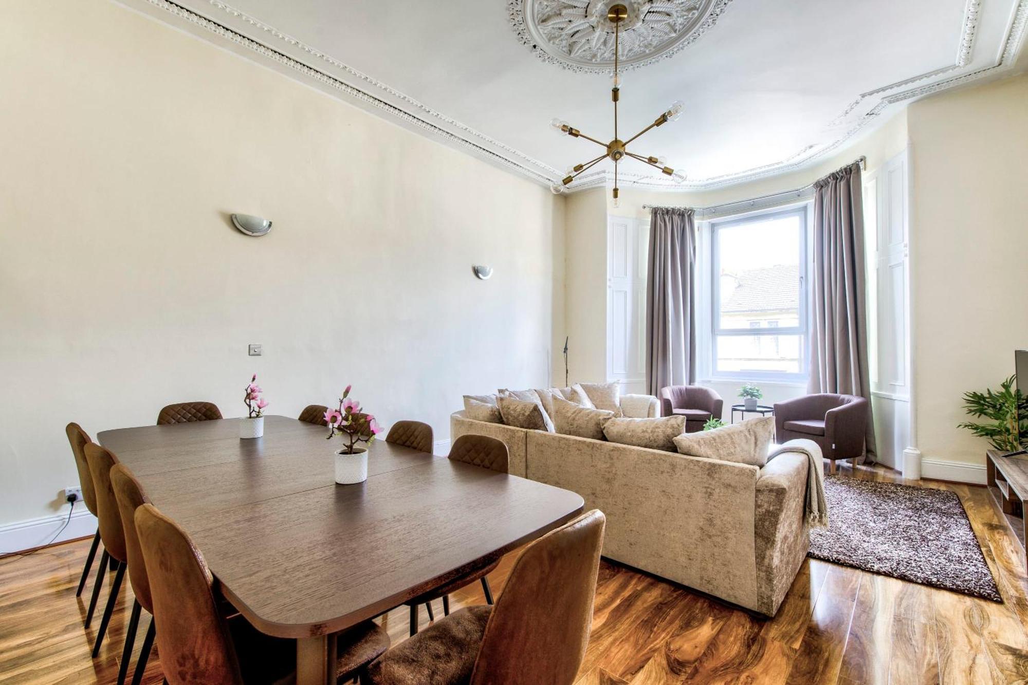 Stunning 5 Bedroom Apt, Close To City Centre, Sec, Hydro And Motorway Glasgow Exteriér fotografie